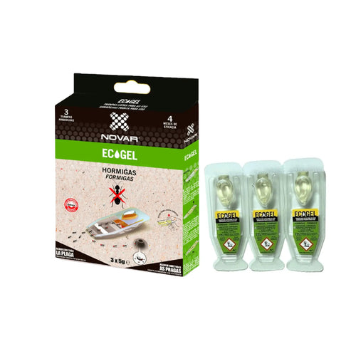 Contenido de la caja de trampas ECOGEL hormigas