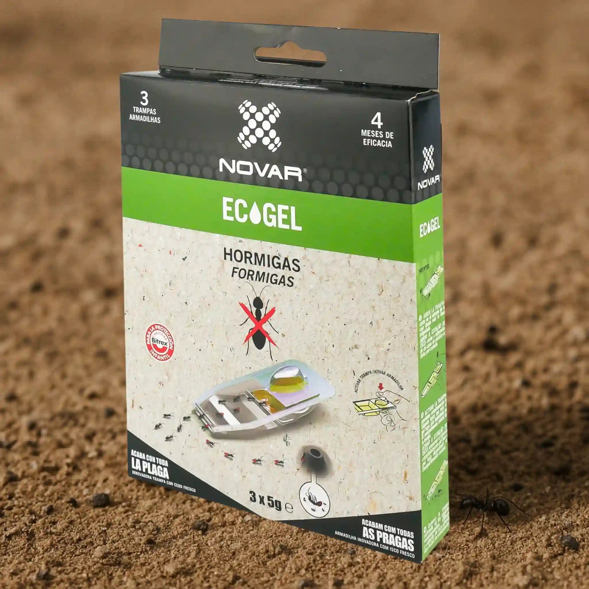 Trampa ECOGEL hormigas en exterior